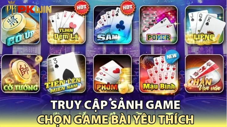 truy cập sảnh game bài đổi thưởng