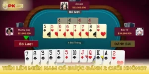 Tiến lên miền nam có được đánh 2 cuối không?